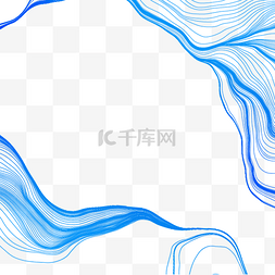 科技流体图片_蓝色流体科技图形