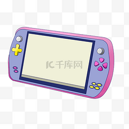 紫粉色游戏机插图
