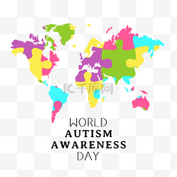 治疗自闭症图片_手绘world autism awareness day