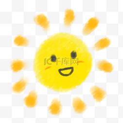 卡通太阳夏日微笑阳光PSD