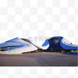 哈尔滨图片_哈尔滨大剧院正面建筑高清实拍图