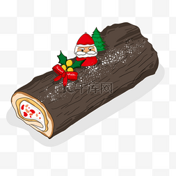 奶油甜品图片_yule log cake圣诞巧克力树莓奶油夹