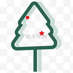 红绿简约通用app图标icon圣诞节圣