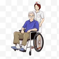 老人与海小说图片_养老院老人护士