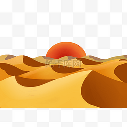 荒凉的天地图片_黄色沙子荒漠