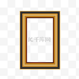 古典木质相框图片_复古英伦欧式写实质感相框边框