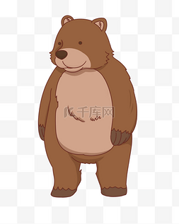 棕色小动物熊