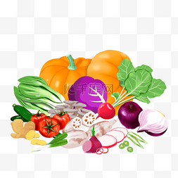 红萝卜图片_蔬菜创意组合