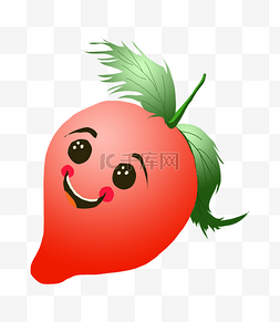 蔬菜笑脸图片_西红柿可爱立体笑脸