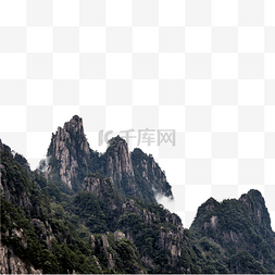 山云层图片_森林风景和山峰