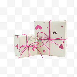 女神节情人节粉红色心形礼物盒