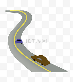 弯曲的高速公路 