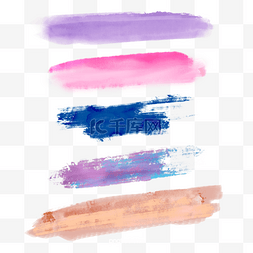 水彩颜色笔刷图片_颜色叠加水彩笔刷