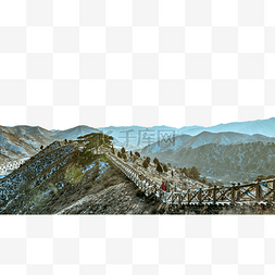 内蒙古包头五当召冬季高山景观