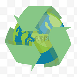 绿色环保回收图片_环保背景元素