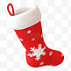 红色立体圣诞老人袜子