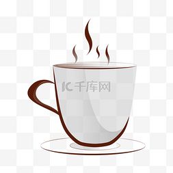 茶杯热气腾腾图片_热气腾腾的咖啡杯子剪影
