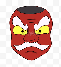 日本红色脸谱