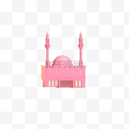 粉色梦幻的城堡