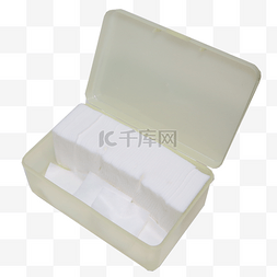 白色纱布纸巾盒子