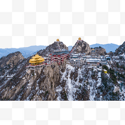 洛阳老君山图片_老君山寺庙