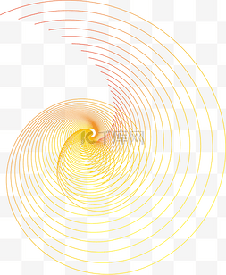 渐变螺旋纹线条