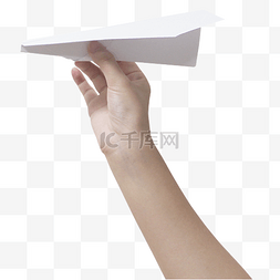 纸飞机图片_放纸飞机手势手部素材