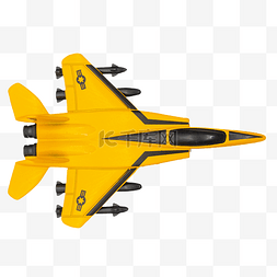 黄色飞机俯视图