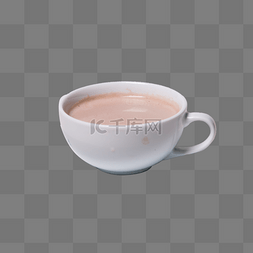 液体咖啡图片_白色圆弧咖啡杯子元素