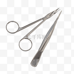 手术剪刀图片_手术刀和手术剪刀