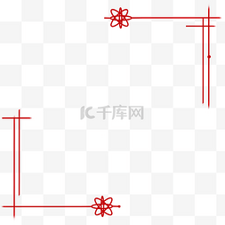 几何方形线条边框图片_中国风中国结边框