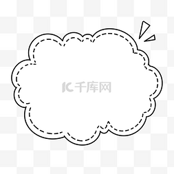 卡通气泡云朵图片_节日卡通白色简约装饰