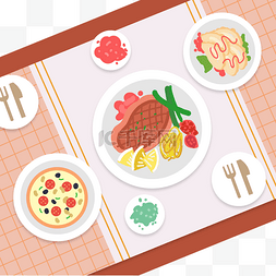 高档菜谱素材图片_餐桌美食