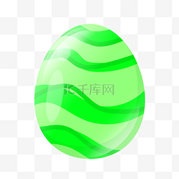 矢量复活节绿色彩蛋