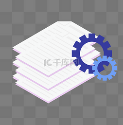 齿轮箭头图片_商务办公纸张本子数据齿轮