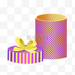 紫色礼品盒子图片_紫色圆形礼盒