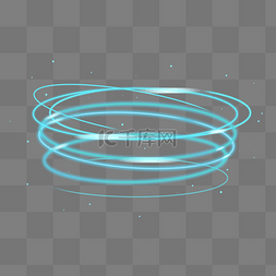 光线，光效，光晕图片_蓝色螺旋光效