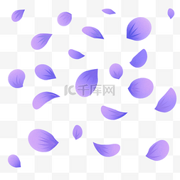 梦幻蓝紫色花瓣