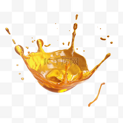 橙汁液皇冠3d元素