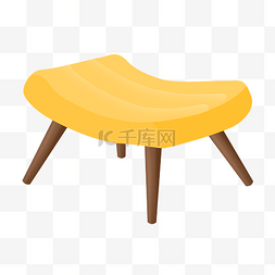 家具小凳子图片_黄色小板凳