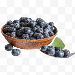 木碗中的酸奶图片_木碗里的蓝莓