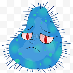 大肠杆菌噬菌体图片_蓝色长毛的细菌