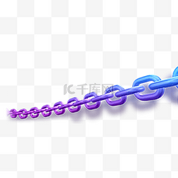 蓝紫色链子