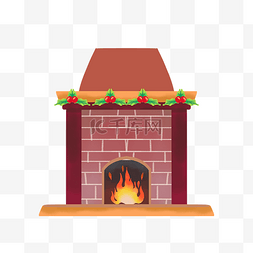 圣诞壁炉取暖炉子