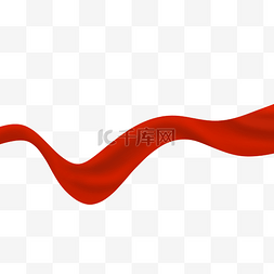 红色丝带，红色飘带