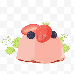 果冻草莓图片_果冻粉色草莓味蓝莓味可爱