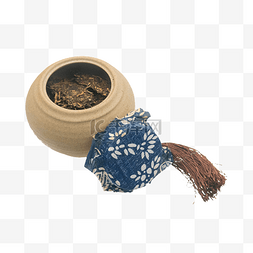 米色瓷器茶叶桶