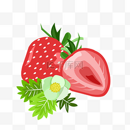 草莓组合水果春季蔬果食物