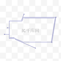 线框科技图片_科技蓝色线框