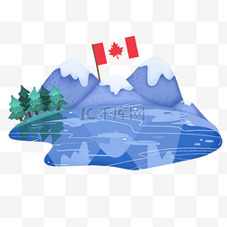 河水蓝色图片_加拿大风景